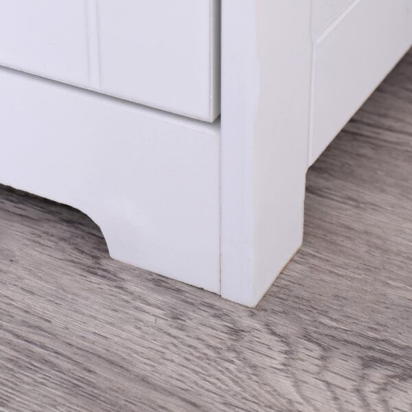 Bathroom cabinet with drawers and door, versatile storage for bedroom or nursery