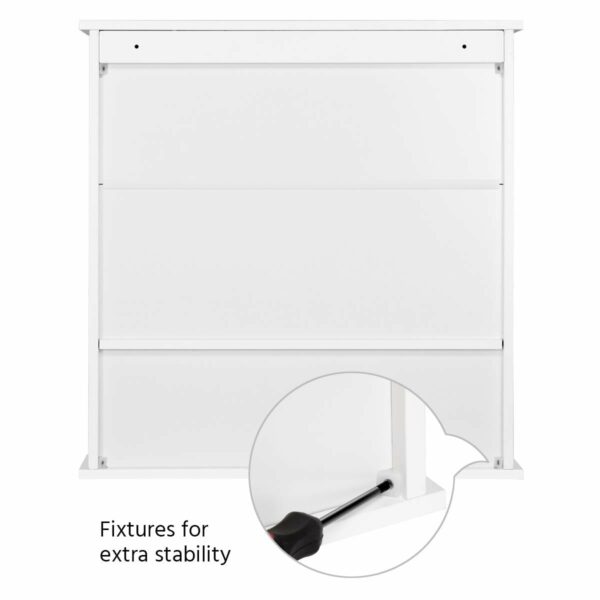 Modern Bathroom Mirror Cabinet – Wall Mounted White