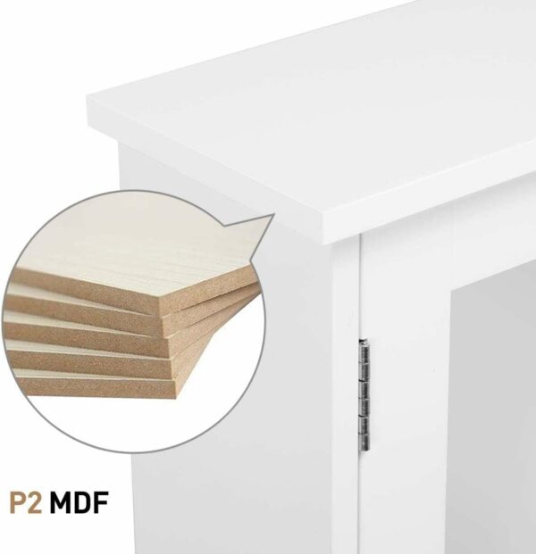 Modern Bathroom Mirror Cabinet – Wall Mounted White