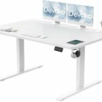 Electric Standing Desk 120x60cm Sit Stand Table Height Adjustable White