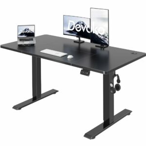 Electric Standing Desk 120x60cm Sit Stand Table Height Adjustable Desk Black