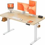 Electric Standing Desk Height Adjustable 140 x 70cm Nature