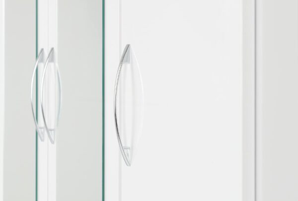 Wardrobe 3 Door 2 Drawer in White Gloss