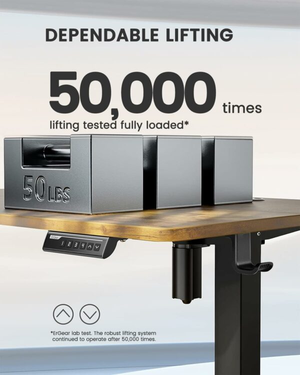 Electric Standing Desk Height Adjustable 100 x 60cm