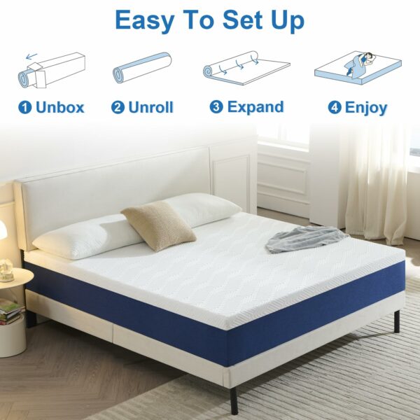 Single Gel Memory Foam Mattress, Pressure Relieving Breathable Mattress 90cm x 190cm x 20cm