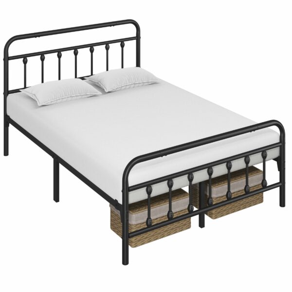 Double Bed Frame Vintage Iron Platform Bed 4ft6