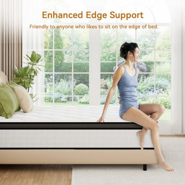Mattress King Memory Foam Pocket Spring Mattress Orthopedic 150x200x27cm