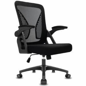 Ergonomic High Back Office Chair with Adjustable Armrest & Lumbar Support – Black