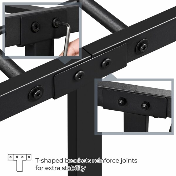 Single Bed Frame Vintage Iron Platform Bed 3ft