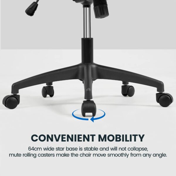 Ergonomic Office Chair with High Back, Flip-up Armrests & Lumbar Support