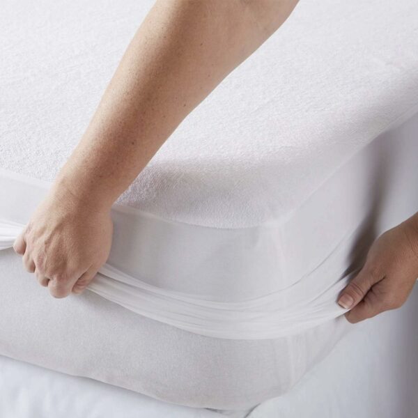 Waterproof Mattress Protector 30cm Deep Skirt Mattress Protector Double Bed 137x190cm