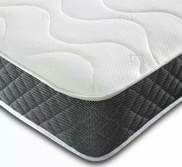 Double Mattress Approx 6.5 Inch Deep Hybrid Budget Spring Mattress With A Memory Foam Layer