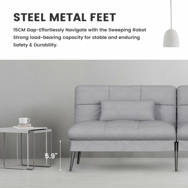 Fabric Sofa Bed 3 Seater Fabric Grey