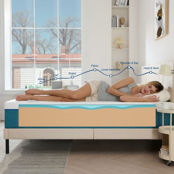 Double Mattress Memory Foam Breathable 135x190x22cm