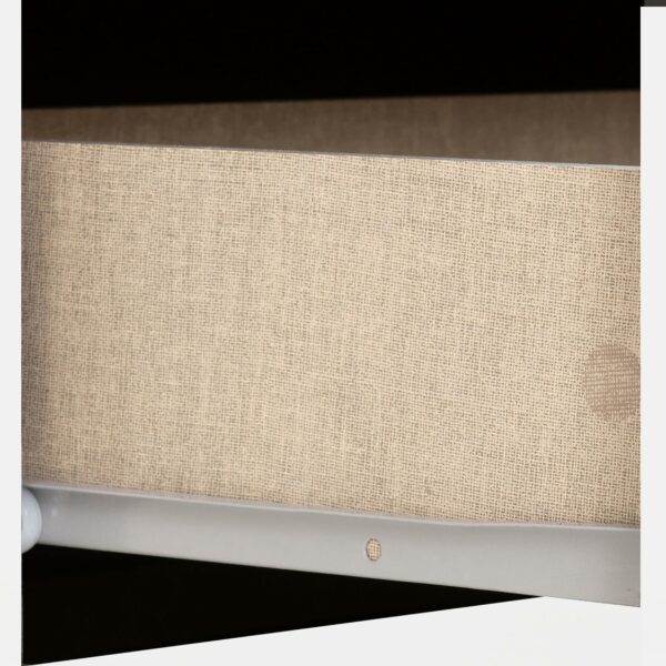 Wardrobe 3 Door 2 Drawer in White Gloss