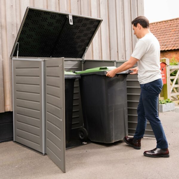 Extra Large Outdoor Garden Storage Box 1170L with Padlock Plastic Shed
