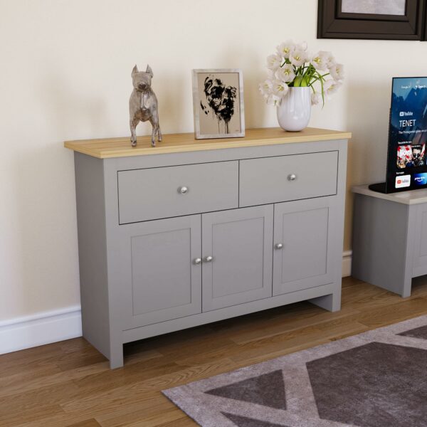 TV Unit Grey & Oak