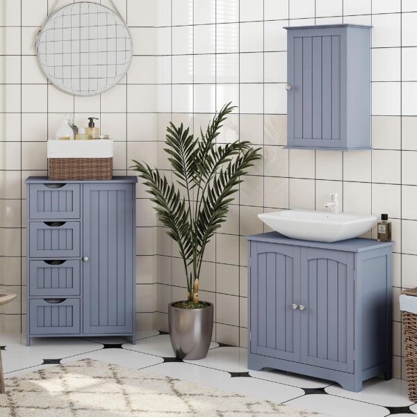 Under Sink Bathroom Cabinet Grey