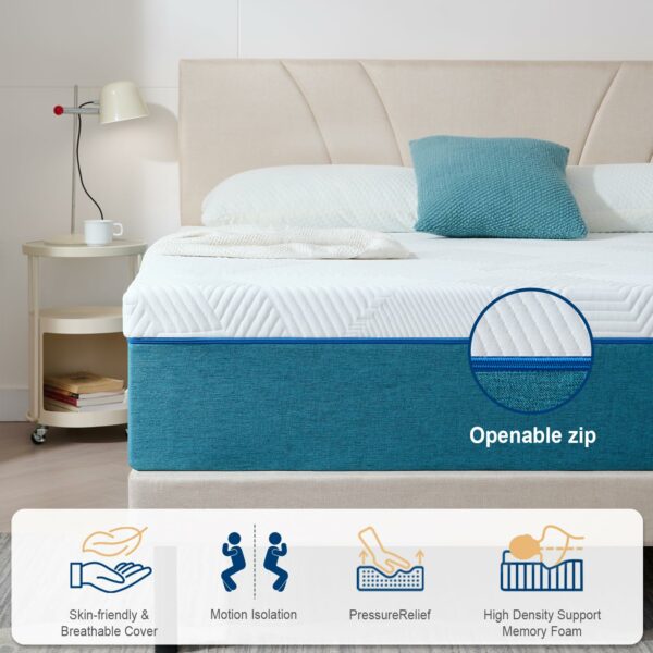Double Mattress Memory Foam Breathable 135x190x22cm