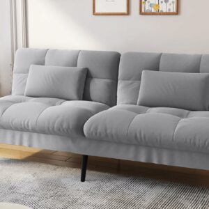 Fabric Sofa Bed 3 Seater Fabric Grey