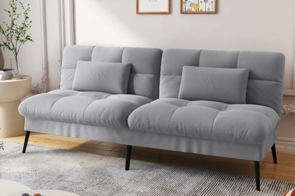 Fabric Sofa Bed 3 Seater Fabric Grey