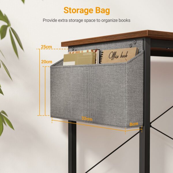 L Shaped Gaming Desk 100x70 cm Computer Desk with Storage Bag