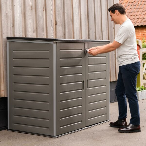Extra Large Outdoor Garden Storage Box 1170L with Padlock Plastic Shed