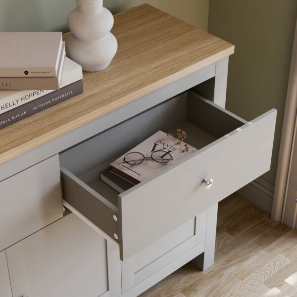 TV Unit Grey & Oak