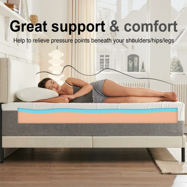 Single Mattress Memory Foam Mattress 90x190x20cm