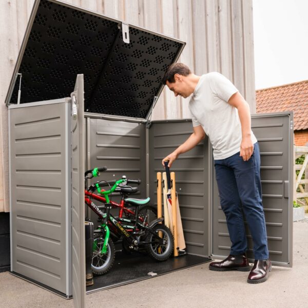 Extra Large Outdoor Garden Storage Box 1170L with Padlock Plastic Shed