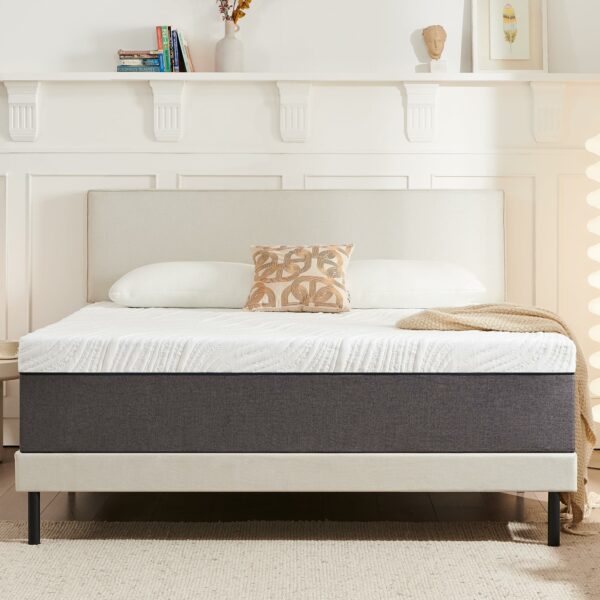 Single Mattress with Memory Foam and Anti-mite, Breathable 90x190x15cm