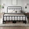 Double Bed Frame Vintage Iron Platform Bed 4ft6